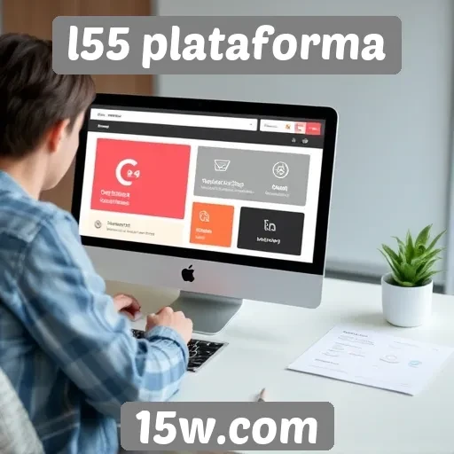 Avaliação da interface do site l55 plataforma